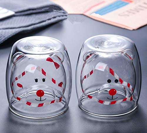 Cute Mugs Bear Tea Cup Milk Couple Glass Mugs Funny Valentine's Day Creative Romantic Birthday Gifts for You