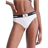 Calvin Klein 1996 Cotton Stretch Modern Thong (US, Alpha, 1X, Regular, Regular, White)
