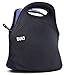 BUILT Gourmet Getaway Mini Soft Neoprene Lunch Tote Bag-Lightweight, Insulated and Reusable Black LB10-BLK