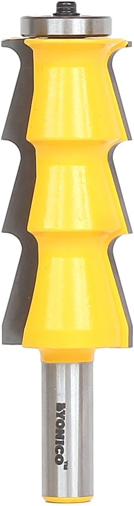 Yonico 18150 - Louvre Shutter Style Router Bit, Faux Louvre Height: 7/8", Total Cutting Height: 2-7/8" - 1/2" Shank
