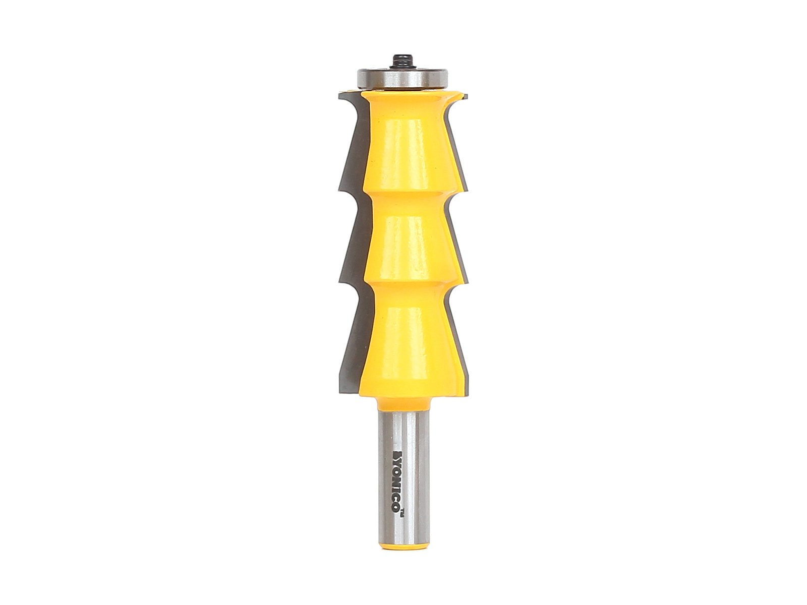 Yonico 18150 - Louvre Shutter Style Router Bit, Faux Louvre Height: 7/8", Total Cutting Height: 2-7/8" - 1/2" Shank
