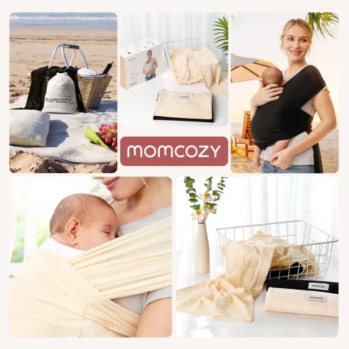 Momcozy Baby Wrap Carrier AirMesh, Cooling Fabric for Summer, Infant