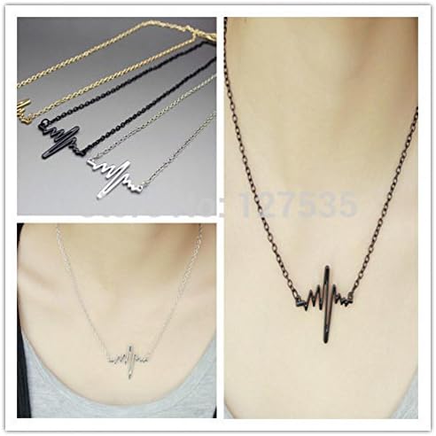 Trend Leader latest fashion metal quality ECG electrocardiograms pendant necklace bracelet
