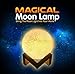 Led Moon Nightlight Lamp 5.1 Inch w/ Wooden Base. 3 Cool/Warm Color Lights. Child’s Room, Living Room, Dining Room, for a Decorative Fun or Romantic Atmosphere. Novel Gift by Homabe