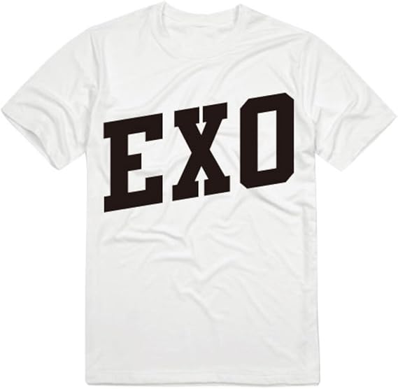 Amazon Exoエクソ半袖 Exo大きな文字tシャツメンバ番号t シャツbig Exo Lettering Tシャツ Member S Number T Shirt Sehun No 94 M White オリジナルプリント 通販
