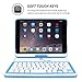 iPad Mini 1 / 2 / 3 360 Rotatable Keyboard Case, Snugg - Ultra Slim Keyboard Cover Case with Bluetooth Connectivity (Blue) For Apple iPad Mini 1 / 2 / 3 Retina