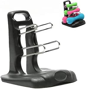 ZZAZXB Bastidor con Mancuernas, Pequeño Soporte Portátil De Plástico