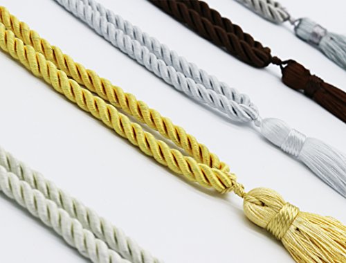 image for Home Queen Decorative Tassel Rope Tie Backs for Window Curtain, Hand K