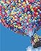 YEESAM ART Paint by Numbers for Adults Kids, Up Hot Air Balloon, Ballons Balls 16x20 Inch Linen Canvas Acrylic DIY Number Painting Kits Wall Art Decor Gifts (No Frame)