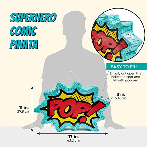 1 Superhero+Comic+Pinata+Large+Standard