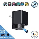 180° Rotating Lens Hidden Charger Camera - 1080p HD Hidden Camera, WiFi Wireless Surveillance Camera [Motion Detection, Remote App Control] Nanny cam |Home, Kids, Baby, Pet Monitoring cam