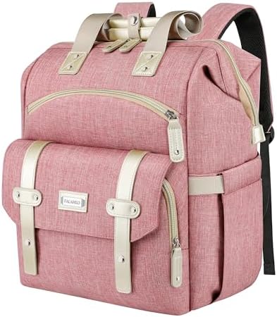 Amazon.com: Laptop Backpack for Women, Pink Business Travel  display picture 1