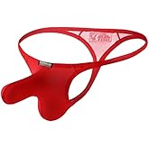 DKEGIFF Mens Sexy Underwear For Play Low Rise G String T-Back Thongs Bulge Pouch Micro Male Lingerie