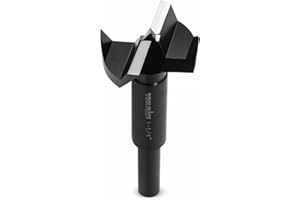 TOOLMAYS 1-1/4" Forstner Drill Bit, Forstner Bits for Woodworking, 1-1/4 Inch Drill Bit Round Shank Drilling Cutting Tool for Woodworking