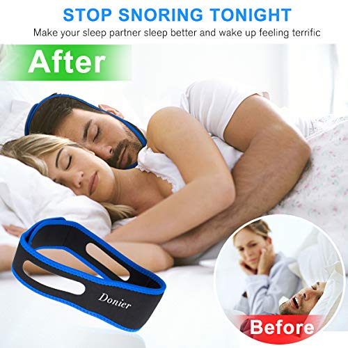 [2019 Upgraded] Anti Snoring Chin Strap, Comfortable Natural Snoring Solution Snore Stopper, Most Effective Anti Snoring Devices Stop Snoring Sleep Aid Snore Reducing Aids for Men and Women - Thumbnail 2