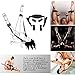 Bed Restraints Sex Bondage Kit SM BDSM S&M Leg Restraint System with Handcuffs Ankle Cuffs Whips Ball Gag Adults Fetish Sex Toys Sex Restraining Sets Gifts for Couples Men Women