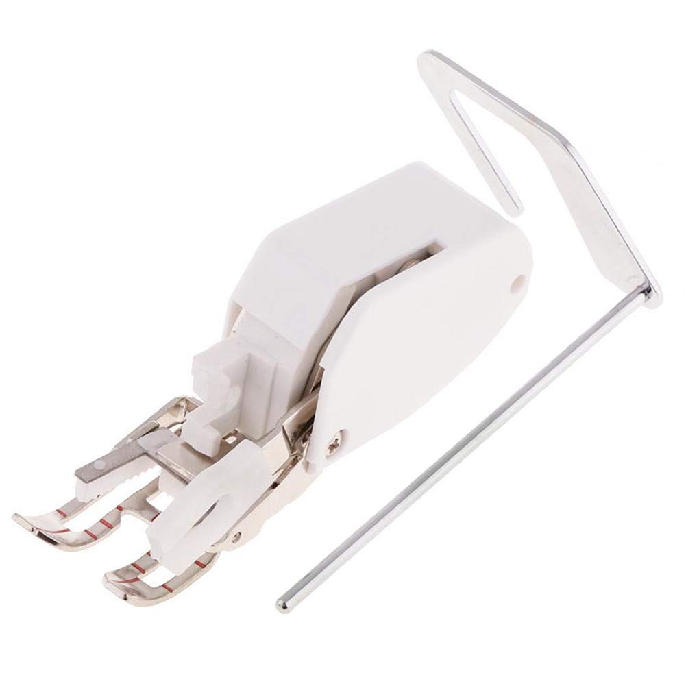 YEQIN Open Toe Walking Foot W/Guide for Quilting and Sewing - Stitch Through Multiple Layers and Match Prints - Compatible with Low-Shank Sewing Machine | Brother, Singer, Janome, Babylock & More