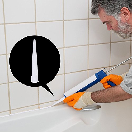 Outus 8 Pieces Caulking Tool Kit Caulk Caps Sealant Finishing Tool for