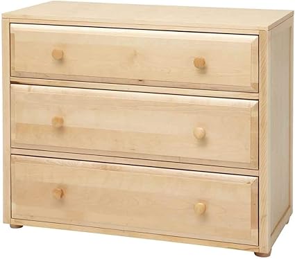 Kids Solid Wood 3 Drawer Dresser Amazon Ca Home Kitchen