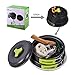 HUKOER Camping Cookware Mess Kit Backpacking Gear & Hiking Outdoors Campfire Cookware Cooking Utensils Ultralight 13 Pieces Cooking set Compact& Durable Pot Pan Bowls - Free Folding Spork, Nylon Bag