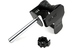 SPART Solo Tib Bar, Professional Single Foot Tibialis Anterior Exercise Equipment Tibia Dorsi Calf Machine, Tibialis Trainer Calf Raise Machine, Shin Strengthener, Calves/Shin Splints and Knee/Ankle Pain Relief, Fit 1" and 2" Weight Plates