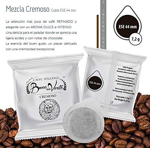 BOCCA DELLA VERITA - 150 E.S.E. Pads / Pods / Cialde - CREMIGES, Kompatibel mit Kaffeemaschine E.S.E. dm 44mm, 100% Made… – Bild 3