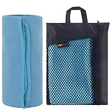 SUNLAND Microfiber Sports Travel Towel Fast Drying Camping Towel Ultra Compact and Super Absorbent Beach Towel Suitable for Gym Backpacking Workout Swimming Yoga Hiking