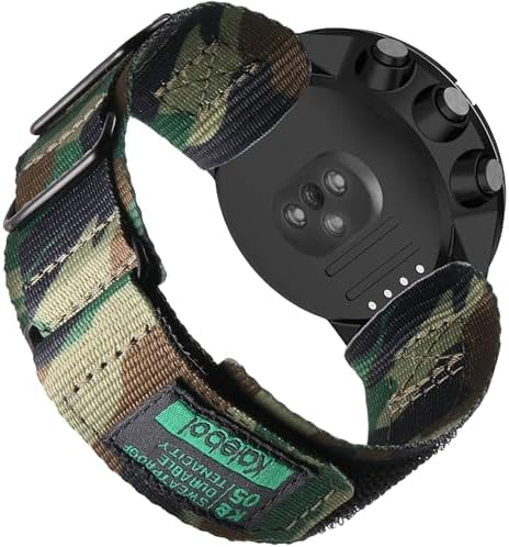 Feysentoe Bracelet De Remplacement Pour Suunto 7/9/D5i 24mm - Compatible Spartan HR Baro, Noir