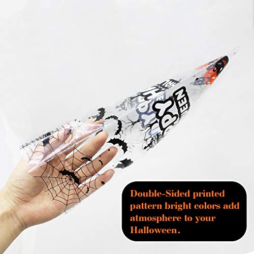 Halloween Cellophane Treat Bags 120 PCS Haunted Home Decor