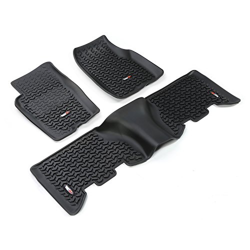 Rugged Ridge 12987.31, All Terrain Floor Liner Kit, Front/Rear, Black, 1993-1998 Jeep Grand Cherokee ZJ