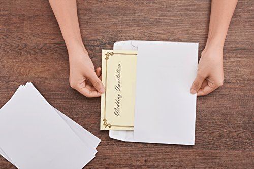 ACKO 6x9 Invitation Envelopes Self Seal Booklet Envelopes White Envelope 100 Pack