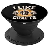 Funny I Like Crafts Beer Brewing Hops - PopSockets