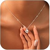 925 Sterling Silver Moon Necklace for Women,Dainty CZ Crescent Moon Star Pendant Necklace to Daughter Mother 14k Gold Plated Charm Moon Chain Choker Necklace Jewelry Gift for Birthday Valentine's Day