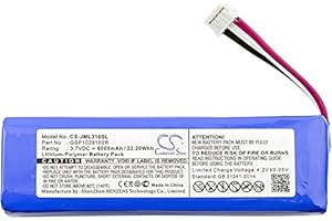 CAMERON SINO 6000mAh Replacement Battery for JBL Charge 2+ (New Version), JBL Charge 2 (New Version), JBL Charge 3 2015 Version