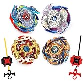 Elfnico Spinning Top Set with Storage Case 4 Pcs for Battling Game Gift
