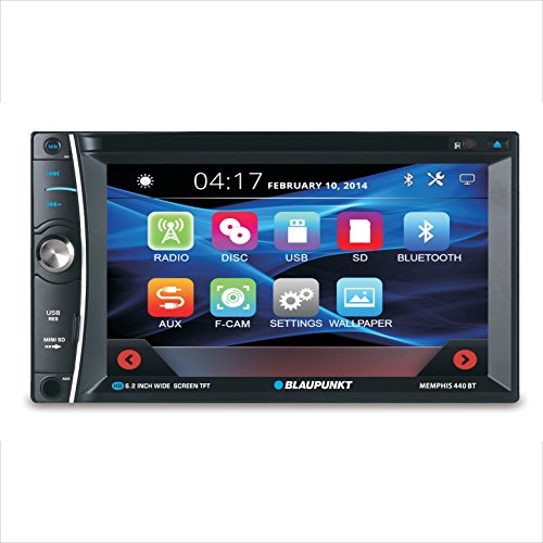 Blaupunkt MEMPHIS 6.2-Inch In Dash Touch Screen DVD Multimedia Car Stereo Receiver with Bluetooth and Remote Control