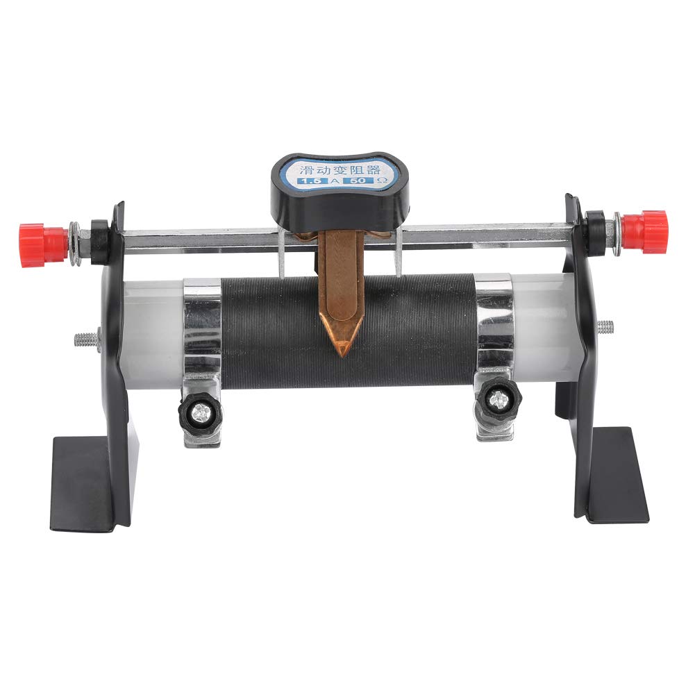 Physics Electrical Sliding Rheostat 1.5A 50Ω Metal Physics Electrical Slide Rheostat Resistance Laboratory Researching Tool