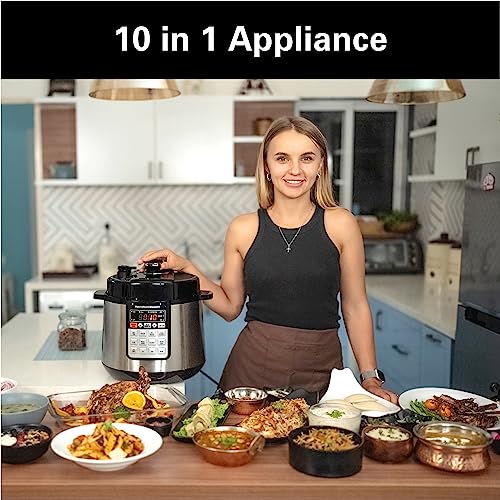 Hamilton Beach 6 Qt Pressure Cooker with Unique Steam Release Button