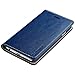 iPhone 6S Plus / 6 Plus Case, Belemay Genuine Cowhide Leather Case Wallet, Slim Flip Book Cover with Credit Card Holder, Kickstand, Money Pouch for iPhone 6s Plus & iPhone 6 Plus - Midnight Blue