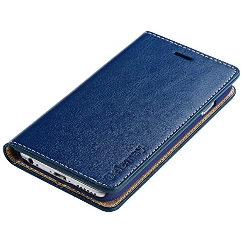 image for Belemay iPhone 6S Case, iPhone 6 Case, Genuine Cowhide Leather Case Wa