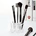 Allewie Makeup Brushes Set 10pcs Nylon Bristles Wooden Handle 1 Free Black Bag Professional Cosmetic Brushes for Eyeshadow , Foundation , Lip , Concealer , Powder and Other Makeup