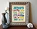 Bible page -Jesus Loves Me this I know for the Bible Tells me so - John 3:16 - Vintage verse scripture ART PRINT, UNFRAMED Christian Childrens nursery wall decor poster gift, 8x10 inches