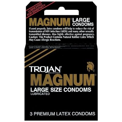 Trojan Magnum Lubricated Latex Condoms-36 ct Quantity of 2