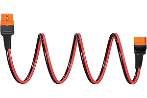 XT60i Connector Extension Cable Male to Female Battery Charging Cable Replacement for Remote Control Models