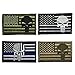 SpaceAuto USA American Flag Skull Military Army Tactical Morale Badge Hook & Loop Decorative Patch 3.15