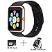 GT08 Bluetooth Smart Watch for Android phones， Beaulyn Smart Watch with SIM Card Slot,Call,Massage,For IOS iphone and Android phones Samsung ZTE Sony LG Smartphones, Sweatproof(gold-black)