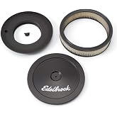 Edelbrock 1203 Pro-Flo Black 10" Round Air Cleaner with 2" Paper Element