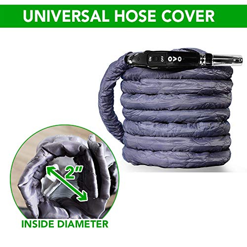 Central Vacuum Hose Cover 3537 ft Paded Machine Washable Universal