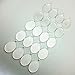 IGOGO 20 PCS Oval Pendant Trays Pendant Blanks Cameo Bezel Cabochon Settings - 30x40 mm Silver Color