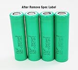 4 INR18650-25R 18650 Samsung Cells 2500mAh 3.7v Rechargeable Flat Top Batteries- Includes GMT Safety Cases for Easier Storage and Transport Bonus 2 Free Cases